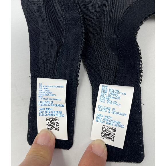 Classique NWoT Wireless Pocket Bra 38B 772E Post Mastectomy Surgery Black - Picture 6 of 6